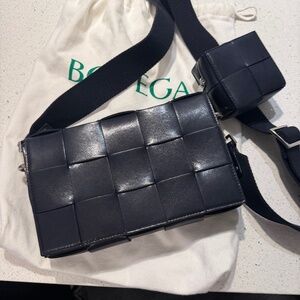 Bottega, navy cassette bag